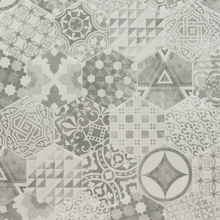 MSI Kenzzi Mixana 7 In X 8 In. Hexagon Matte Porcelain Floor And Wall Tile, 25PK ZOR-PT-0457